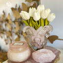 Ver imagem 2 de Vaso em Murano Traun Rosa Jade Cristais Labone