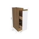 Ver imagem 5 de Nicho Porta Condimentos Celeste Kappesberg 100% Mdf Nogueira/branco 20cm
