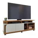 Ver imagem 1 de Rack Bancada para Tv até 75 Polegadas com Rodízios Freijo-off White Matte Freijo-off White Matte
