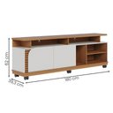 Ver imagem 4 de Rack Bancada para Tv até 75 Polegadas com Rodízios Freijo-off White Matte Freijo-off White Matte