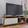 Rack Bancada para Tv até 75 Polegadas com Rodízios Freijo-off White Matte Freijo-off White Matte - 6