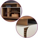 Ver imagem 3 de Rack Bancada para Tv até 75 Polegadas com Rodízios Freijo-off White Matte Freijo-off White Matte