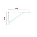 Ver imagem 1 de Kit 6 Peças Suporte Mão Francesa para Vidros 20cm - Branca