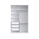 Ver imagem 6 de Guarda-Roupa Infantil 2 Portas de Correr 3 Gavetas Elara Branco