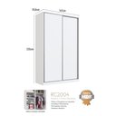 Ver imagem 3 de Guarda-roupa 2 Portas de Correr 3 Gavetas Elara