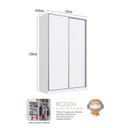 Ver imagem 3 de Guarda-Roupa Infantil 2 Portas de Correr 3 Gavetas Elara Branco