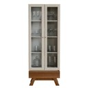 Ver imagem 1 de Cristaleira de Madeira Marsala Linea Nature e Off White