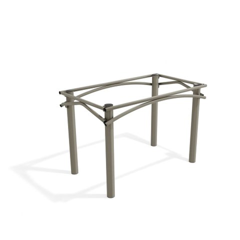 Base para Tampo de Mesa Elba Cor Nickel 110x64cm M004nk Kappesberg Crome
