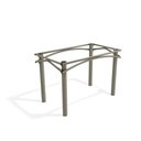 Ver imagem 1 de Base para Tampo de Mesa Elba Cor Nickel 110x64cm M004nk Kappesberg Crome