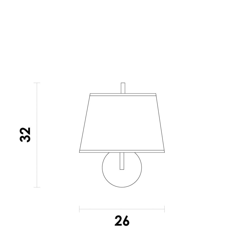 Arandela Candela Dourado 32cm E14 Bolinha 40w Sq017g - Bella - 2