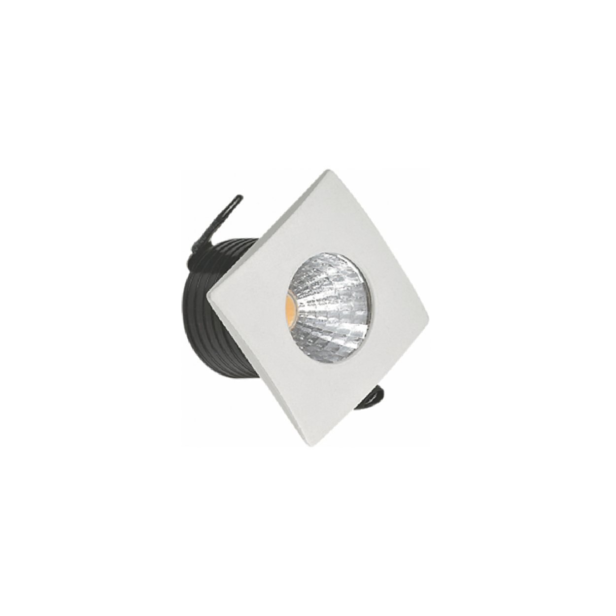 Mini Spot Led 2w Embutir Quadrado 35x35x26mm 3000k Biv 100lm - Cristallux - 2