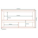 Ver imagem 3 de Armario Aereo 120 Cm 1 Porta Vidro Vera Ave05 Marrocos Mxm