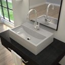 Ver imagem 1 de Cuba de Apoio para Banheiro Q45w Retangular Compace