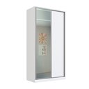 Ver imagem 2 de Guarda-Roupa 2 Portas de Correr 1 com Espelho 3 Gavetas Domus Branco
