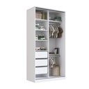 Ver imagem 5 de Guarda-Roupa Solteiro 1 Espelho 2 Portas 3 Gavetas Rc2005