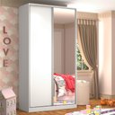 Ver imagem 1 de Guarda-Roupa Solteiro 1 Espelho 2 Portas 3 Gavetas Rc2005