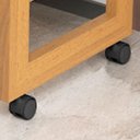 Ver imagem 4 de Carrinho Multiuso Aparador Barzinho Orfeu com Rodizios Preto Movelove