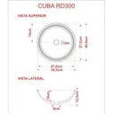 Ver imagem 3 de Cuba de Apoio para Banheiro R30w Redonda Compace