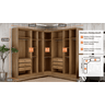 Guarda Roupa 100% Mdf Espelhado 9 Portas 6 Gavetas - Linea-cumaru - Móveis Novo Horizonte - 3