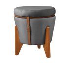 Ver imagem 4 de Puff Baú Flex em Linho Premium com Pés de Madeira Organize com Estilo