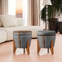 Ver imagem 2 de Puff Baú Flex em Linho Premium com Pés de Madeira Organize com Estilo