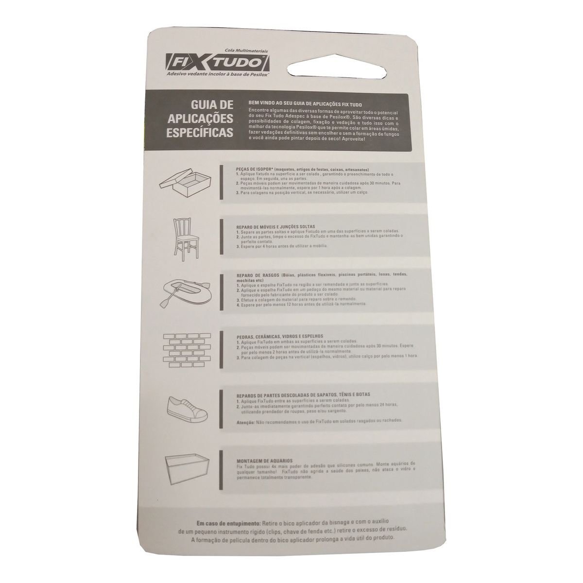 Adesivo Cola Vedante Incolor Fix Tudo 20g Adespec Tekbond - 2