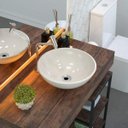 Ver imagem 1 de Cuba de Apoio para Banheiro R35W Redonda Compace