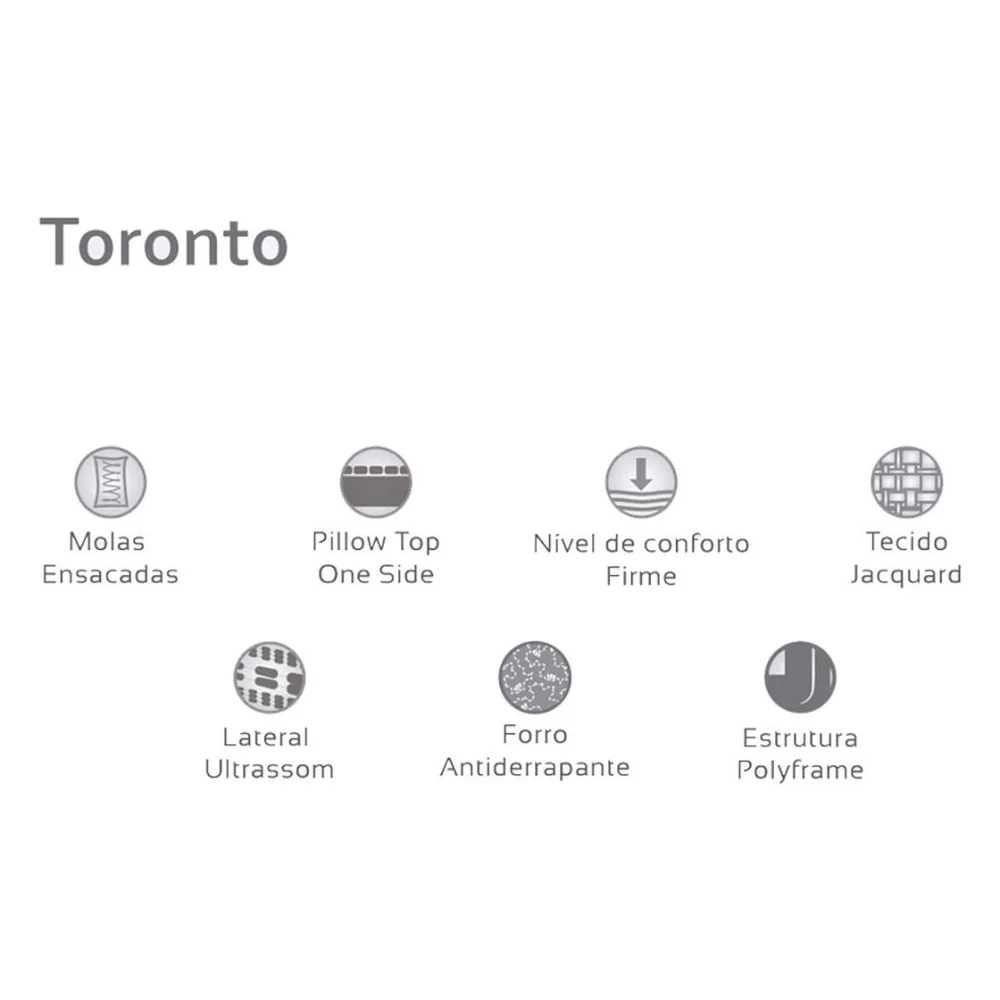 COLCHÃO TORONTO 158X198X28 - 3