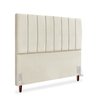 Cabeceira Estofada Queen Carla 160 Cm Suede Bege com Frames - 2