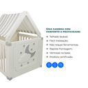 Ver imagem 3 de Casinha de Brinquedo Infantil com Cercadinho e Cabana Creme