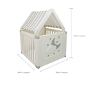 Ver imagem 5 de Casinha de Brinquedo Infantil com Cercadinho e Cabana Creme