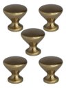 Ver imagem 1 de Kit 5 Puxadores Cup Gold Escovado+ Parafusos