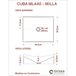 Cuba de Apoio para Banheiro Ml44W Retangular Folha Compace - 3
