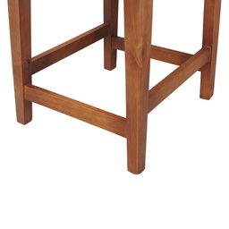 Kit 2 Banqueta Baixa/Cadeiras Gabi Encosto Telinha Natural Assento Estofado - Amêndoa - 9