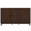 Ver imagem 2 de Aparador Buffet para Sala de Jantar 3 Portas 160cm Madeira Maciça Ethos F06 Café - Lyam Decor