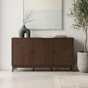 Ver imagem 1 de Aparador Buffet para Sala de Jantar 3 Portas 160cm Madeira Maciça Ethos F06 Café - Lyam Decor