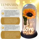 Ver imagem 3 de Luminária Love O Girassol Encantado 28 Cm Presente para Namorada Presente De Natal Presente dia das 