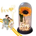 Ver imagem 5 de Luminária Love O Girassol Encantado 28 Cm Presente para Namorada Presente De Natal Presente dia das 