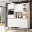 Ver imagem 3 de Kit Cozinha Compacta 5 Portas 160 Cm Isabel Branco Reajl Moveis