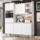 Ver imagem 2 de Kit Cozinha Compacta 5 Portas 160 Cm Isabel Branco Reajl Moveis