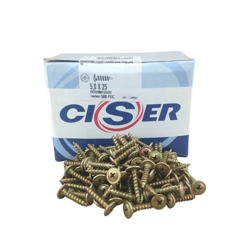 Parafuso para Madeira Flangeado 5.0 X 25 Phillips 500un