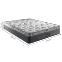 Ver imagem 5 de Cama Base Box com Baú Casal + Colchão de Molas Ensacadas (pocket) Palermo Light Casal:branco