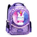 Ver imagem 1 de Mochila Infantil Feminina Escolar Unicórnio Dl0594 Denlex