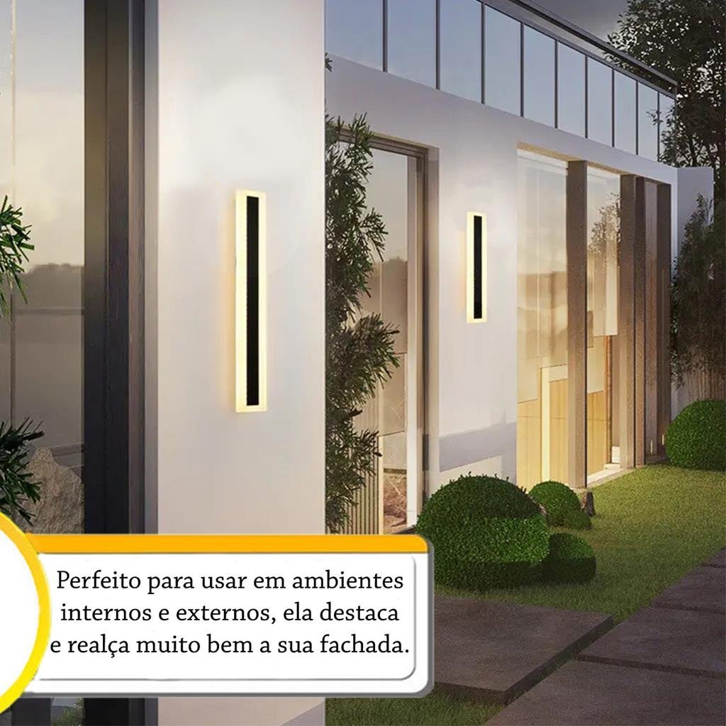 2 Arandela Area Externa Borda Luminosa Cabeceira Led Bet02 - 3