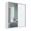 Ver imagem 2 de Guarda-Roupa Casal 2 Portas de Correr 1 com Espelho 3 Gavetas Nexo Branco