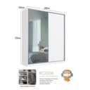 Ver imagem 3 de Guarda-Roupa Casal 2 Portas de Correr 1 com Espelho 3 Gavetas Nexo Branco