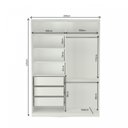 Ver imagem 5 de Guarda-Roupa Solteiro 1 Espelho 2 Portas 3 Gavetas Rc2006