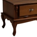 Ver imagem 3 de Mesa de Centro Retangular 2 Portas Pés Luiz Xv Florença 1006 - Castanho Envelhecido