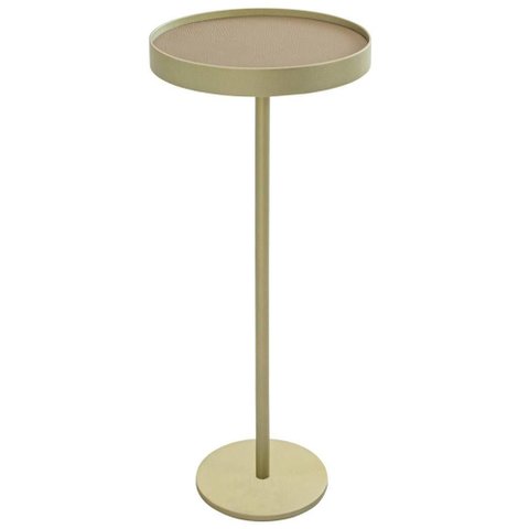Mesa de Apoio Tokyo Alta Recouro Caramelo Base Gold 60cm - 67762