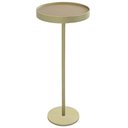 Ver imagem 1 de Mesa de Apoio Tokyo Alta Recouro Caramelo Base Gold 60cm - 67762